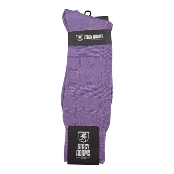MEN'S STACY ADAMS SILKY DRESS SOCKS. BASIC COLORS. - Picture 1 of 3